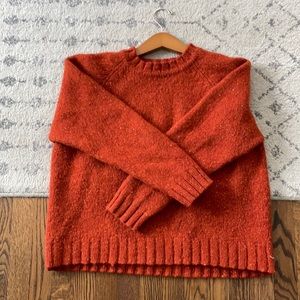 Abercrombie and Fitch orange wool sweater